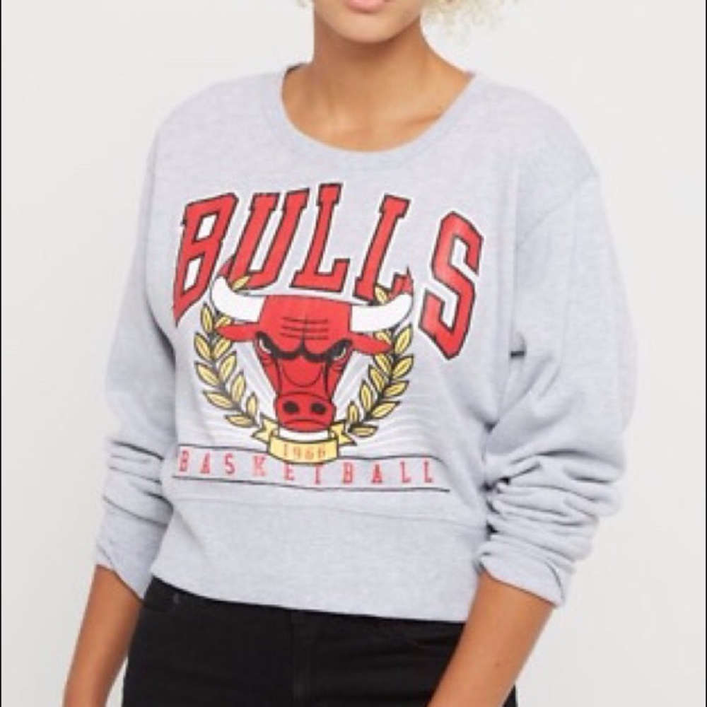 Chicago BULLS Basketball NBA Sweatshirt Grey